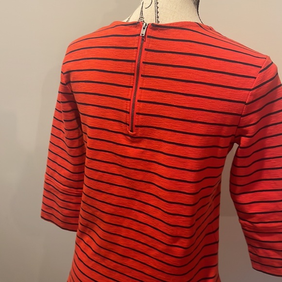 ORANGE WITH NAVY STRIPED SWEATSHIRT - Picture 3 of 5